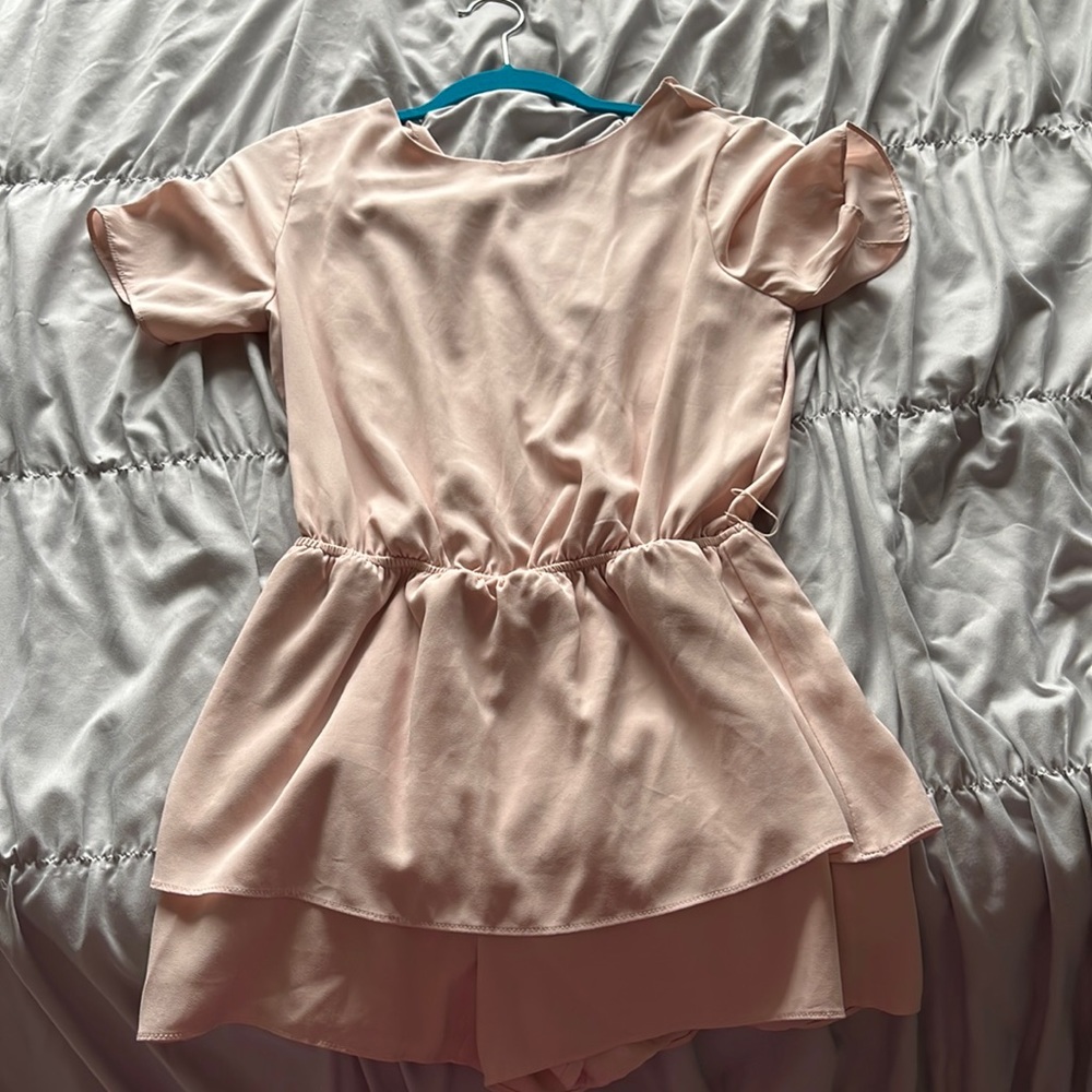 Naked zebra pink romper